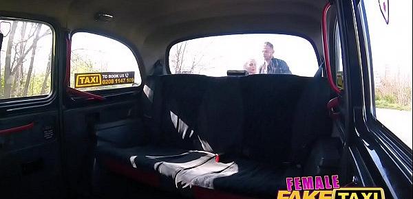  Female Fake Taxi Lovita Fate hits and fucks passenger in cab